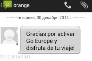 Orange Испания Go Europe