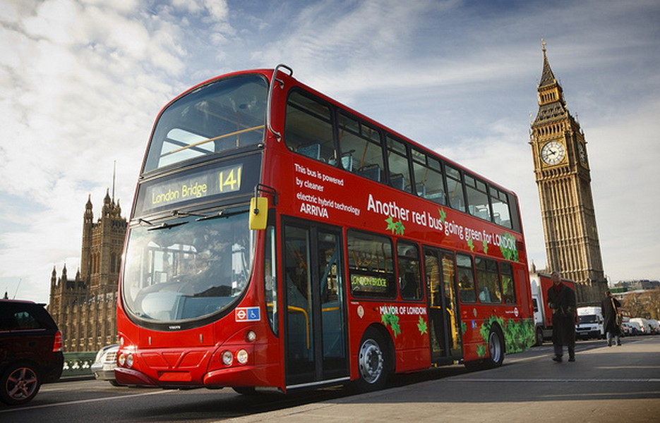 В Лондоне автобусы ездят на кофе?